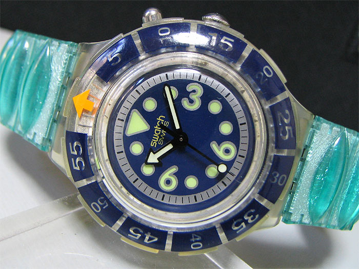 Swiss 1990s SWATCH Quartz Diver watch [WATER RESISTANT 200M]  